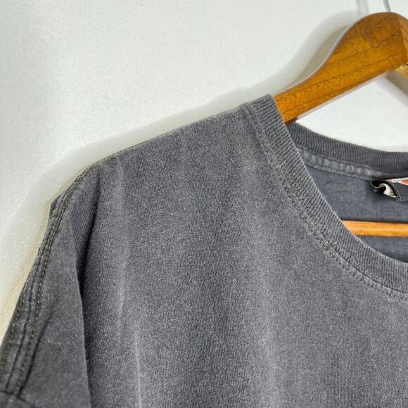 Harley Davidson Dark Gray Skull Graphic Print Short Sleeve Shirt Size 2XL Men's - Picture 5 of 13